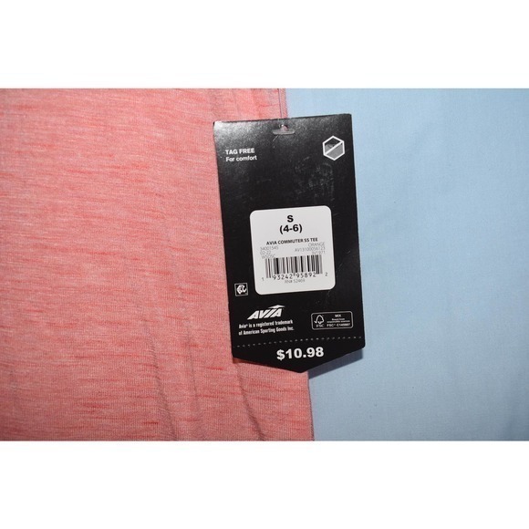 Avia Orange Commuter Tee Size small - Picture 4 of 4